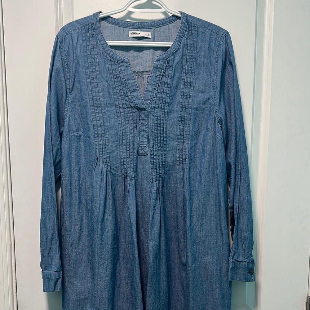 Sonoma Blue Denim Dress